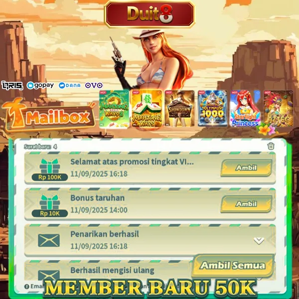 DUIT8 Bonus Member Baru 100%
